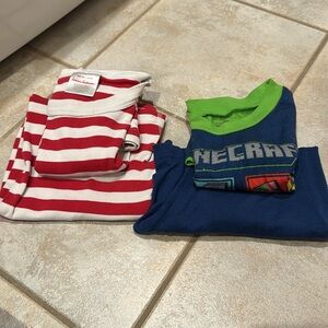 2 short sleeve pajama sets size 10